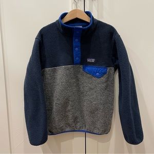 Patagonia Kids Lightweight Synchilla Snap-T Fleece Pullover - Size Small (7-8)